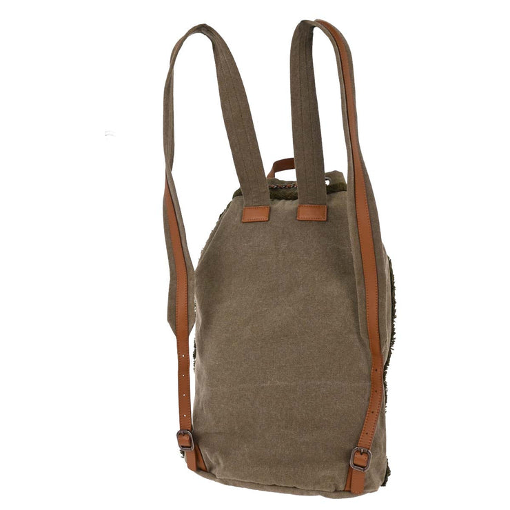 Chanel Gray Canvas Sequins Paris-Cuba Cubano Trip Backpack 116138