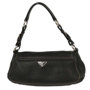 Prada Black Leather Handbag 50 116141