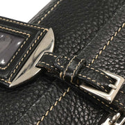 Prada Black Leather Handbag 50 116141