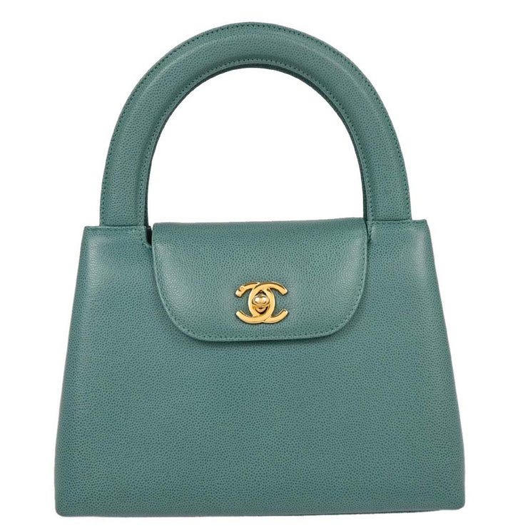 Chanel Green Calfskin Handbag 116144