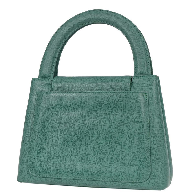 Chanel Green Calfskin Handbag 116144