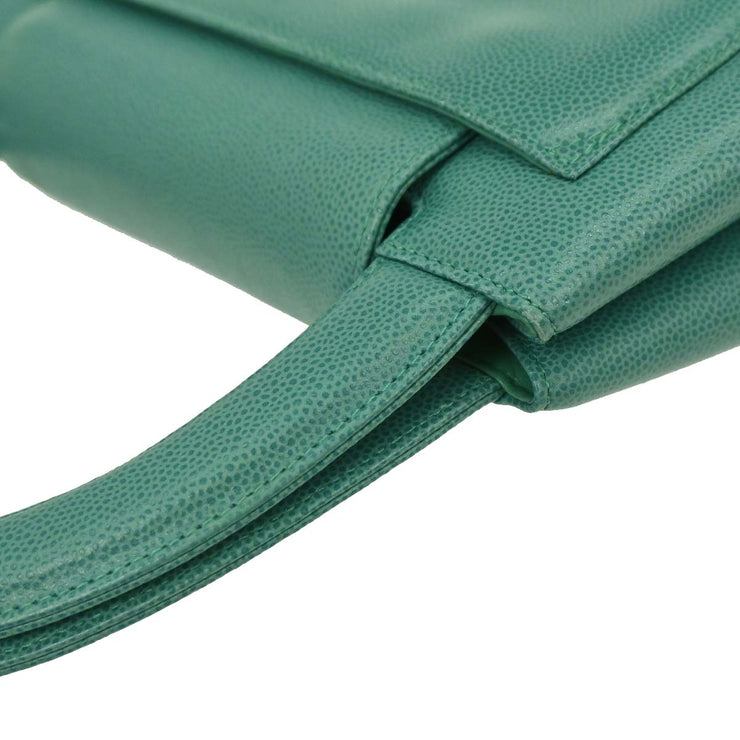 Chanel Green Calfskin Handbag 116144