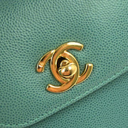 Chanel Green Calfskin Handbag 116144