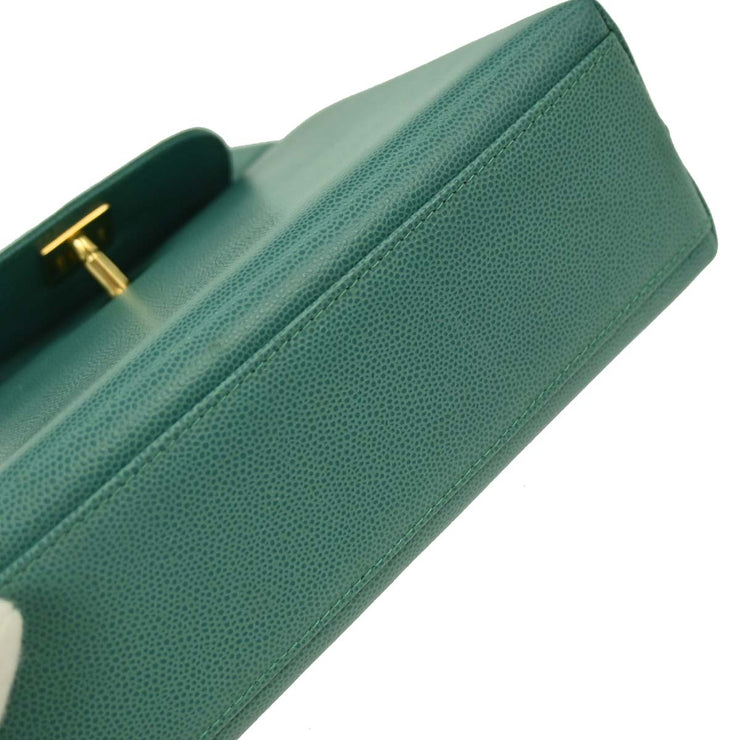 Chanel Green Calfskin Handbag 116144
