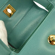 Chanel Green Calfskin Handbag 116144