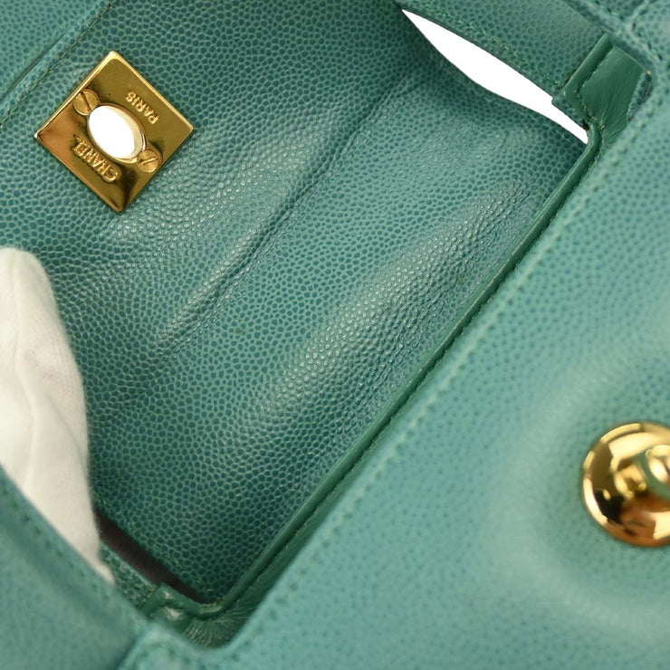 Chanel Green Calfskin Handbag 116144