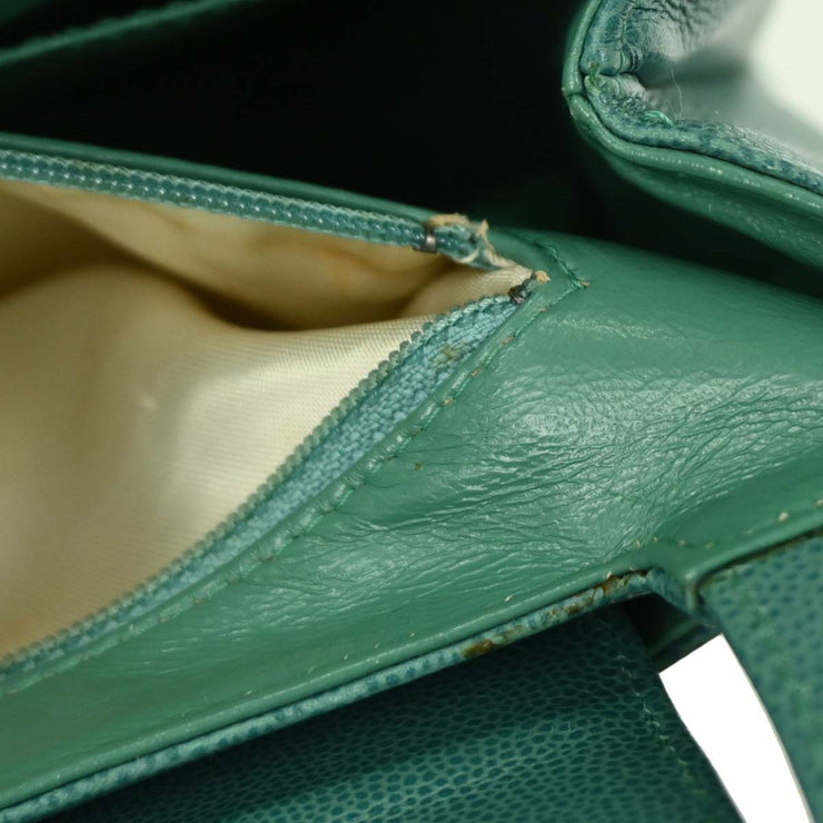 Chanel Green Calfskin Handbag 116144