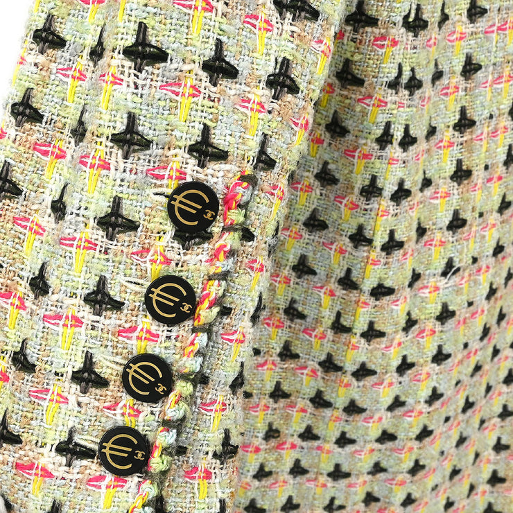 Chanel Zip Up Jacket Light Green 02P #42 116151