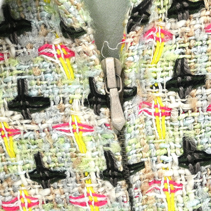 Chanel Zip Up Jacket Light Green 02P #42 116151