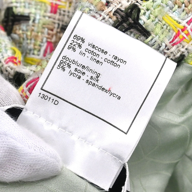 Chanel Zip Up Jacket Light Green 02P #42 116151