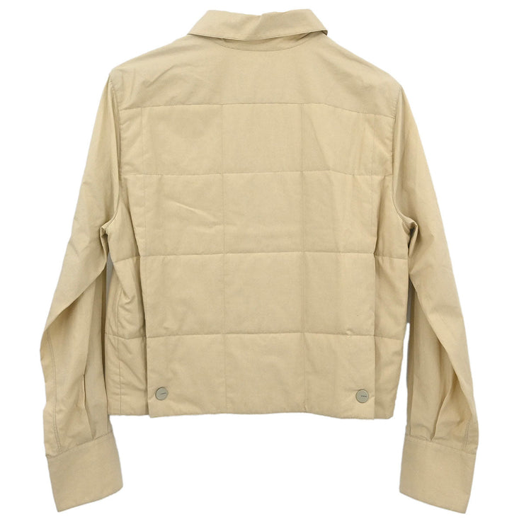 Chanel Single Breasted Jacket Beige #38 116152