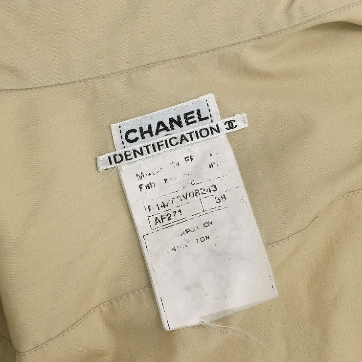 Chanel Single Breasted Jacket Beige #38 116152
