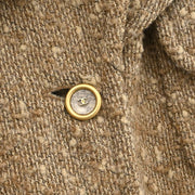 Chanel Single Breasted Coat Beige 01A #38 116153