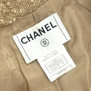 Chanel Single Breasted Coat Beige 01A #38 116153