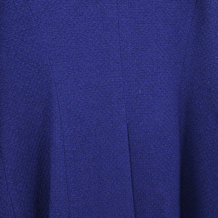 Chanel Single Breasted Jacket Navy 96C #44 116155