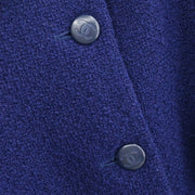 Chanel Single Breasted Jacket Navy 96C #44 116155