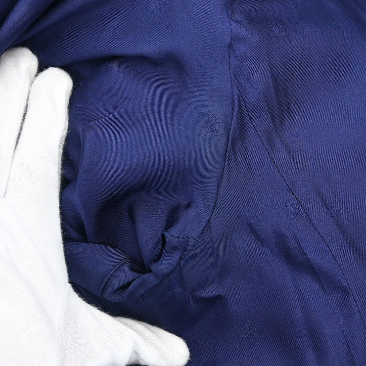 Chanel Single Breasted Jacket Navy 96C #44 116155