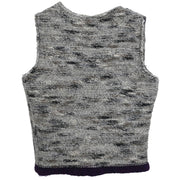 Chanel Sleeveless Jacket Vest Gray 09A #36 116157