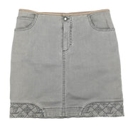 Louis Vuitton Denim Skirt Gray RW111W WSSK01DBC #36 116163