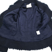 Chanel Setup Suit Jacket Skirt Navy 94A #38 116164