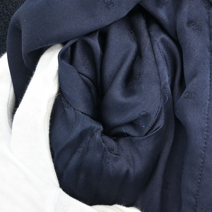 Chanel Setup Suit Jacket Skirt Navy 94A #38 116164