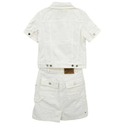 Louis Vuitton Setup Suit Jacket Skirt White RW061W #34 116169