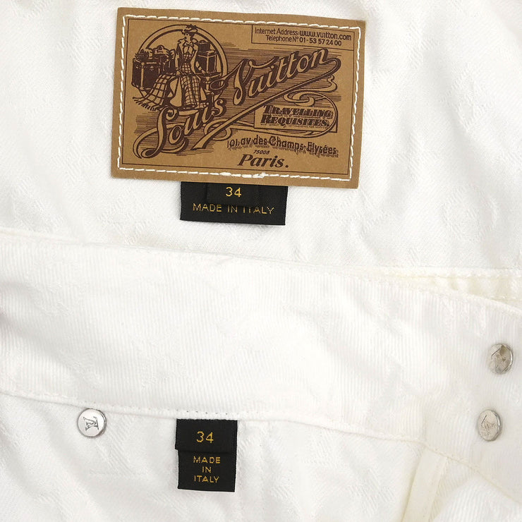 Louis Vuitton Setup Suit Jacket Skirt White RW061W #34 116169