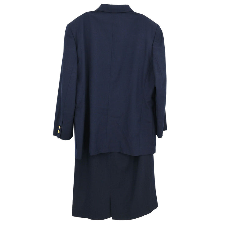 Christian Dior Setup Suit Jacket Skirt Navy 3U2A01O K6G02C4 #L 116170