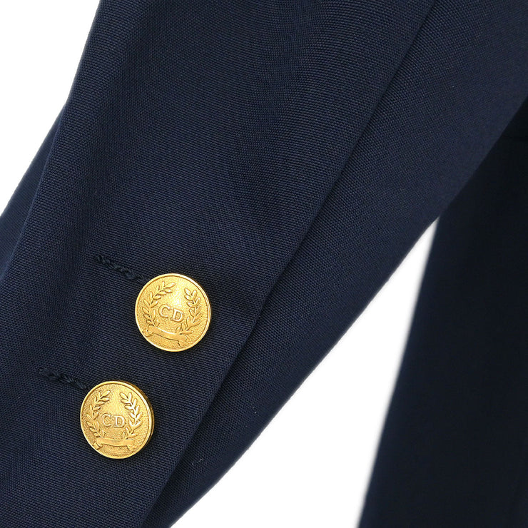 Christian Dior Setup Suit Jacket Skirt Navy 3U2A01O K6G02C4 #L 116170
