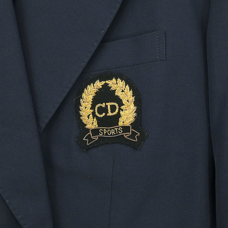 Christian Dior Setup Suit Jacket Skirt Navy 3U2A01O K6G02C4 #L 116170