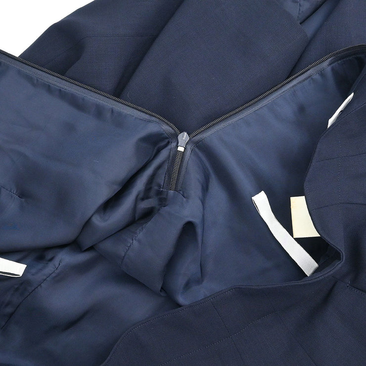 Christian Dior Setup Suit Jacket Skirt Navy 3U2A01O K6G02C4 #L 116170