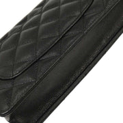 Chanel Black Calfskin Classic WOC Wallet On Chain 116179
