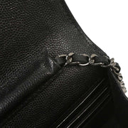 Chanel Black Calfskin Classic WOC Wallet On Chain 116179