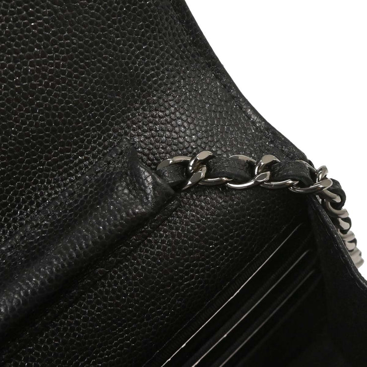 Chanel Black Calfskin Classic WOC Wallet On Chain 116179
