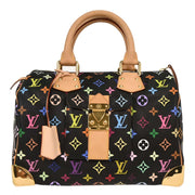 Louis Vuitton Black Monogram Multicolor Speedy 30 Handbag M92642 SP1160 116180
