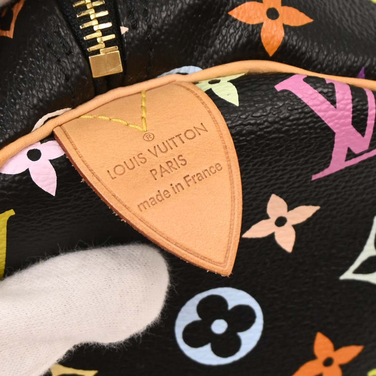 Louis Vuitton Black Monogram Multicolor Speedy 30 Handbag M92642 SP1160 116180