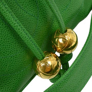 Chanel Green Calfskin Bucket Shoulder Bag 116181