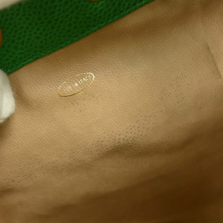 Chanel Green Calfskin Bucket Shoulder Bag 116181