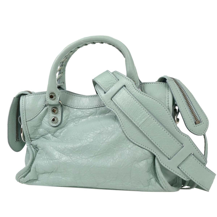 Balenciaga Light Blue The City Mini Handbag 300295.4970.D.528147 116184