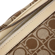 Salvatore Ferragamo Beige Canvas Handbag AU-21/3323 116189