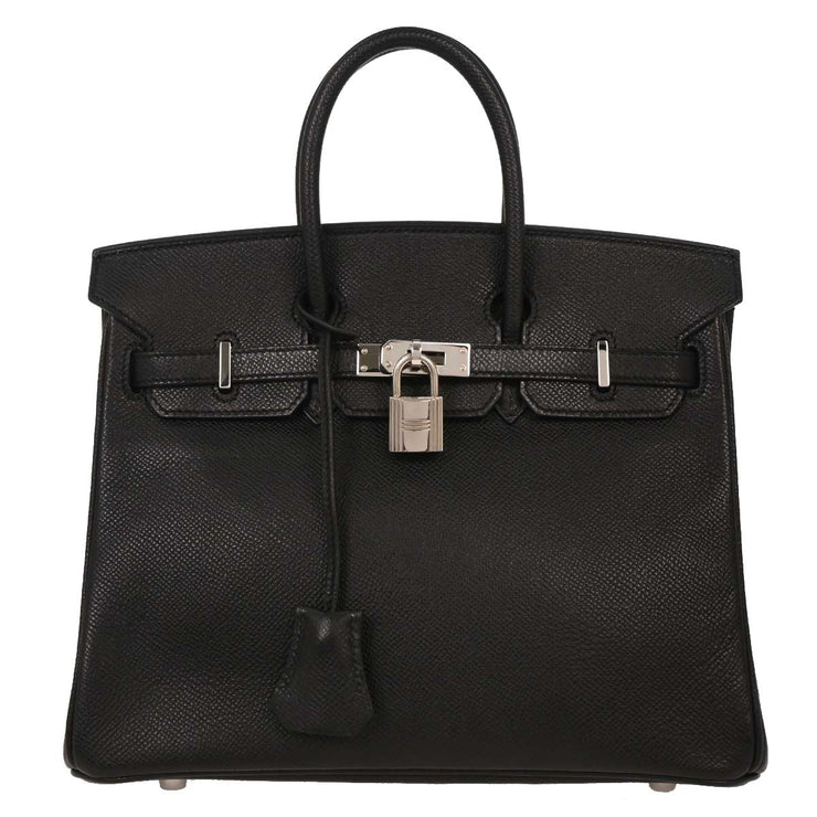 Hermes Black Epsom Birkin 25 Handbag  Square:J2 116203