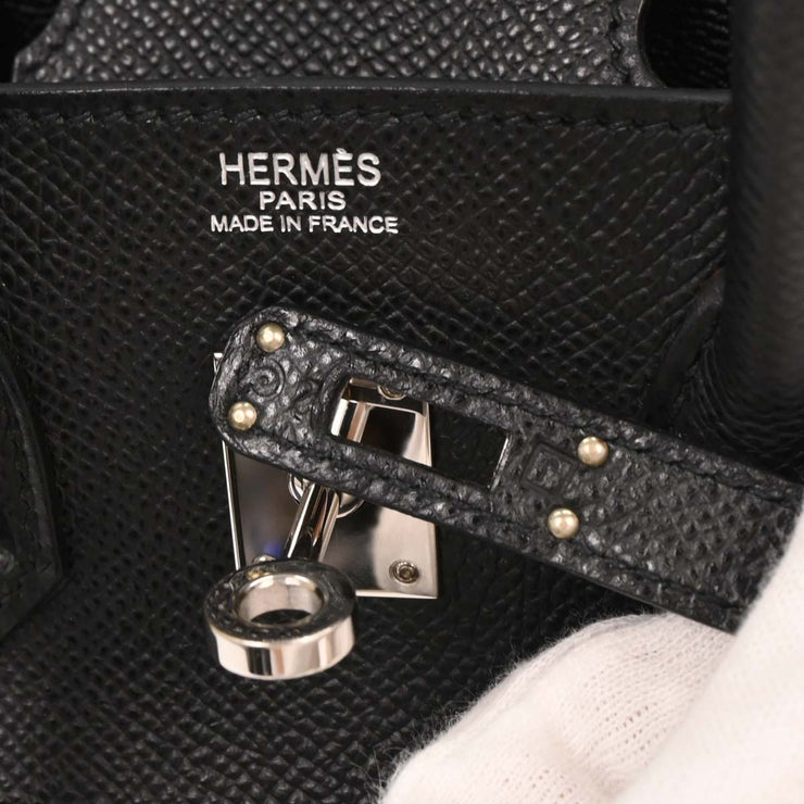 Hermes Black Epsom Birkin 25 Handbag  Square:J2 116203