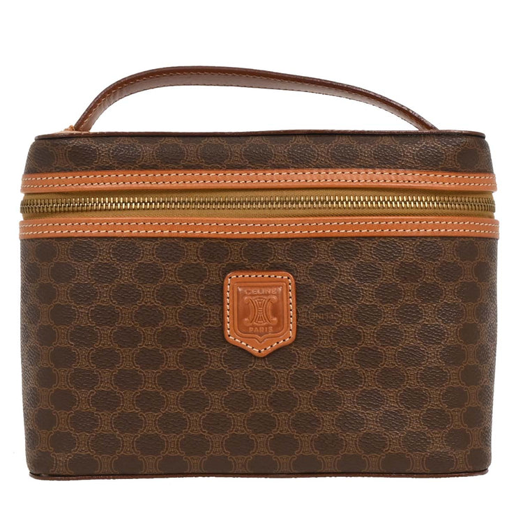 Celine Brown Macadam Vanity Handbag MC96 116249