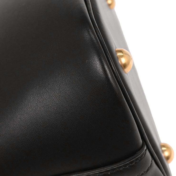 Hermes Black Box Calf Bolide 31 2way Handbag 42 Square: F 116383