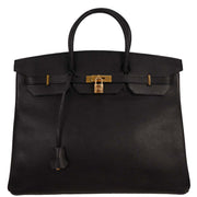 Hermes Black Ardennes Birkin 40 Handbag 13*Square: F 116393