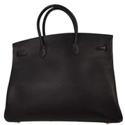Hermes Black Ardennes Birkin 40 Handbag 13*Square: F 116393