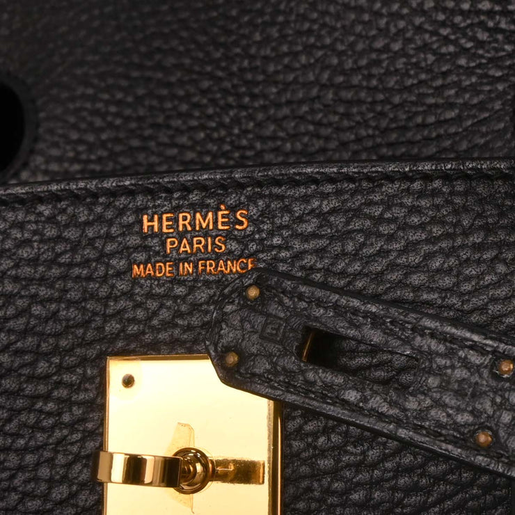 Hermes Black Ardennes Birkin 40 Handbag 13*Square: F 116393