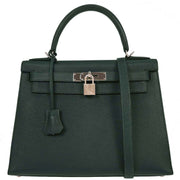 Hermes Vert Cypres Epsom Kelly 28 Sellier 2way Handbag CHA368TN 116405