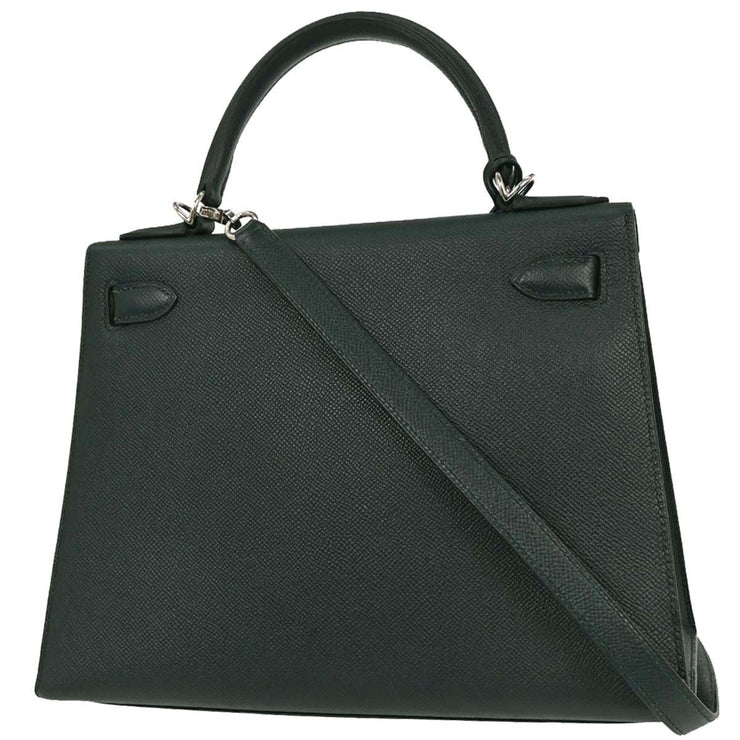 Hermes Vert Cypres Epsom Kelly 28 Sellier 2way Handbag CHA368TN 116405