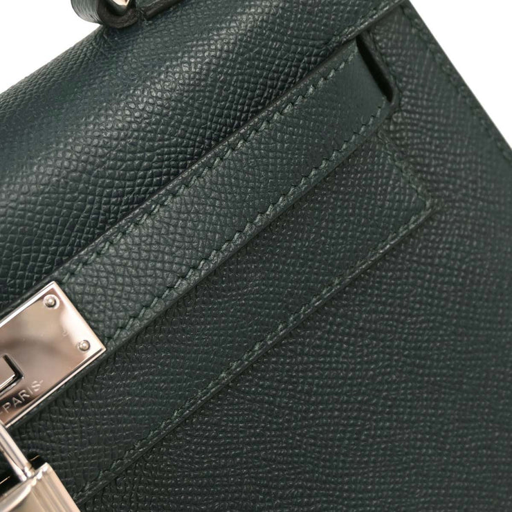Hermes Vert Cypres Epsom Kelly 28 Sellier 2way Handbag CHA368TN 116405